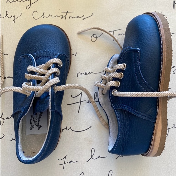 Zimmerman Shoes MADE IN USA Artie Saddle in Navy NEVER WORN 6-Wide - Picture 3 of 3